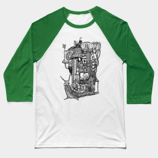 Snail House Baseball T-Shirt